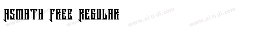 Asmath Free Regular字体转换